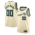 Maillot NBA Milwaukee Bucks Personnalisable Nike 2025-26 City Edition Blanc Swingman - Homme